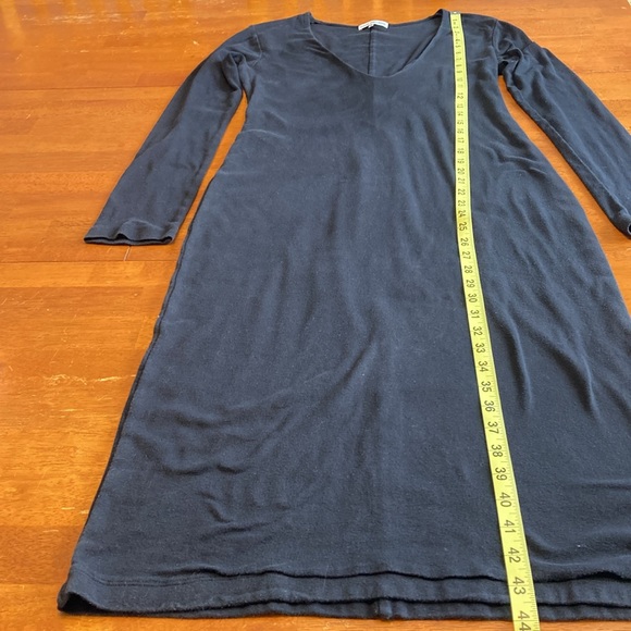 Women’s Standard James Perse Womens Size L Black Bodycon 3/4 Sleeve Midi Dress - Picture 8 of 11